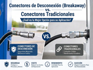 Lee más sobre el artículo Conectores de Desconexión (Breakaway) vs. Conectores Tradicionales: ¿Cuál es la Mejor Opción para su Aplicación?